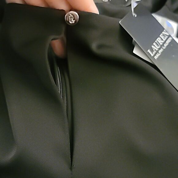 Lauren Ralph Lauren Keyhole Belted Jumpsuit In Black Womens Size Small - Picture 11 of 11